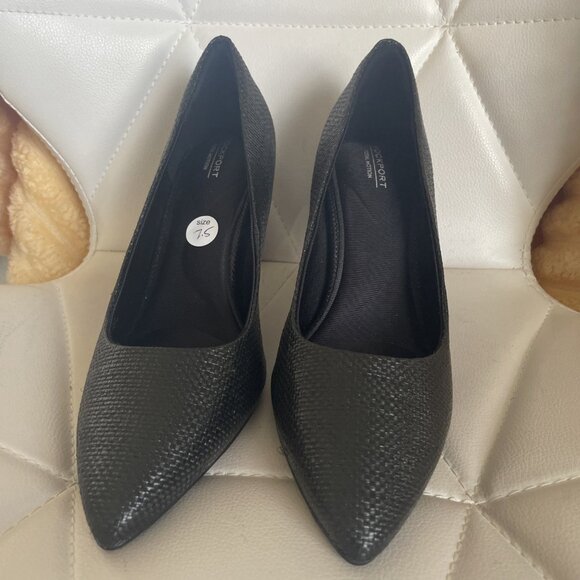 Rockport Women's Total Motion 75 mm PTH Plain Pump Black Glam - Picture 7 of 8